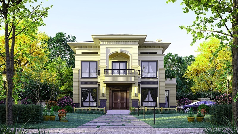 石棉中式合院住宅，开放庭院与邻里乡亲更亲近